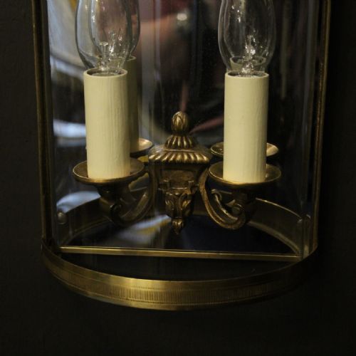 FRENCH PAIR OF GILDED CONVEX HALF LANTERNS - ADDITIONAL PHOTO 6