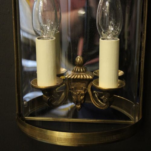 FRENCH PAIR OF GILDED CONVEX HALF LANTERNS - ADDITIONAL PHOTO 7