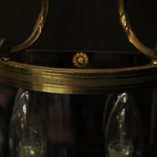 FRENCH PAIR OF GILDED CONVEX HALF LANTERNS - ADDITIONAL PHOTO 8