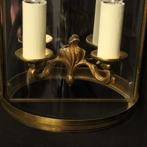 FRENCH SINGLE GILDED CONVEX HALF LANTERN - ADDITIONAL PHOTO 2