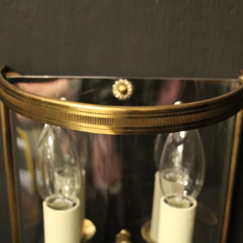 FRENCH SINGLE GILDED CONVEX HALF LANTERN - ADDITIONAL PHOTO 3