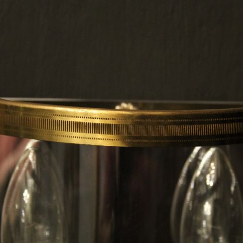 FRENCH SINGLE GILDED CONVEX HALF LANTERN - ADDITIONAL PHOTO 5