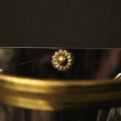 FRENCH SINGLE GILDED CONVEX HALF LANTERN - ADDITIONAL PHOTO 6