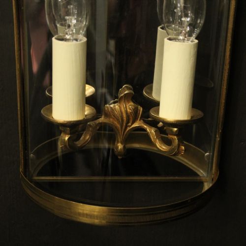 FRENCH SINGLE GILDED CONVEX HALF LANTERN - ADDITIONAL PHOTO 8