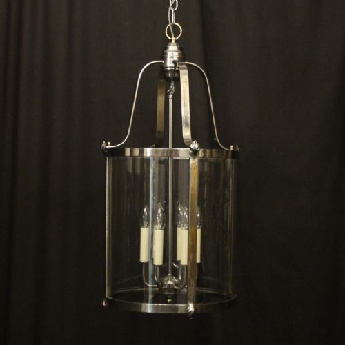large french steel six light convex lantern - CATEGORY: ANTIQUE LIGHTING - DATED 1930