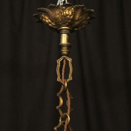 FRENCH 19TH CENTURY GILDED BRONZE ANTIQUE LANTERN - ADDITIONAL PHOTO 9