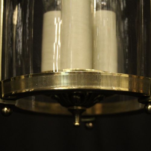 FRENCH PAIR OF CONVEX ANTIQUE HALL LANTERNS - ADDITIONAL PHOTO 7