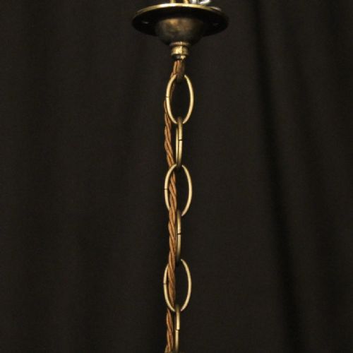 FRENCH GILDED BRASS EMPIRE 4 LIGHT CHANDELIER - ADDITIONAL PHOTO 9