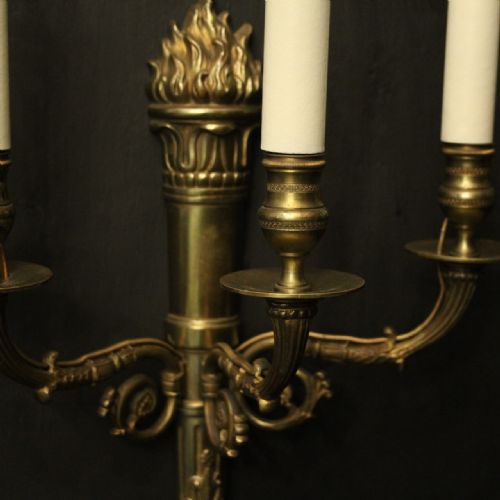 FRENCH 19TH CENTURY ANTIQUE WALL SCONCES - ADDITIONAL PHOTO 3