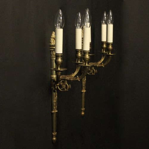FRENCH 19TH CENTURY ANTIQUE WALL SCONCES - ADDITIONAL PHOTO 9