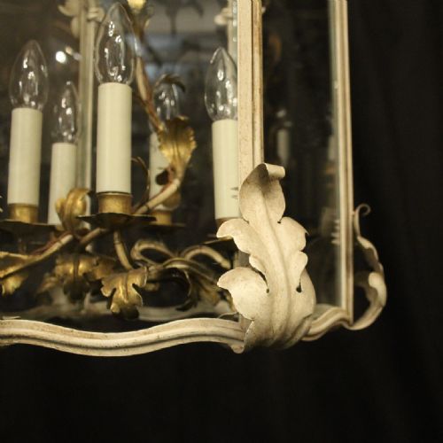 FRENCH POLYCHROME GILDED TOLEWARE LANTERN - ADDITIONAL PHOTO 7
