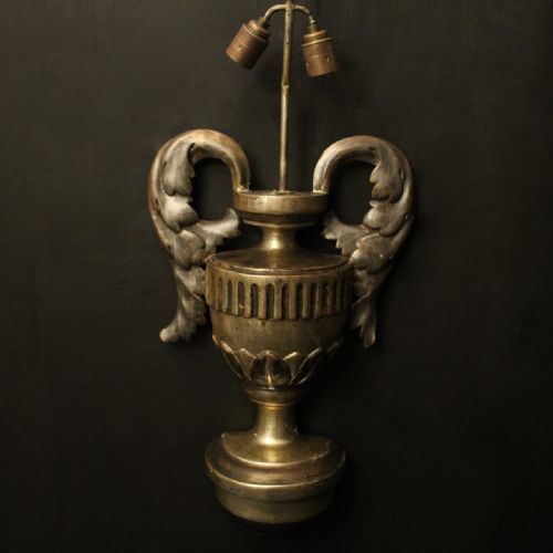 ITALIAN FLORENTINE SILVER GILTWOOD ANTIQUE WALL LIGHTS - ADDITIONAL PHOTO 7