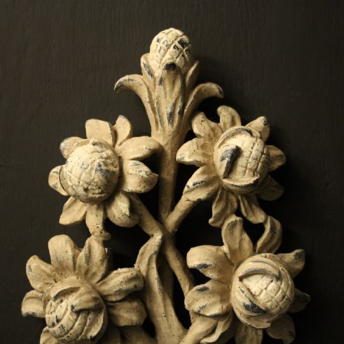 FRENCH PAIR OF TWIN ARM POLYCHROME WALL LIGHTS - ADDITIONAL PHOTO 7