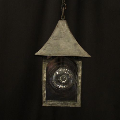 english art deco external single light antique lantern - CATEGORY: ANTIQUE LIGHTING - DATED 1930