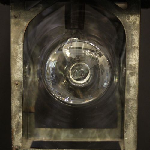 ENGLISH ART DECO EXTERNAL SINGLE LIGHT ANTIQUE LANTERN - ADDITIONAL PHOTO 5