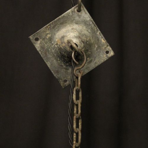 ENGLISH ART DECO EXTERNAL SINGLE LIGHT ANTIQUE LANTERN - ADDITIONAL PHOTO 9