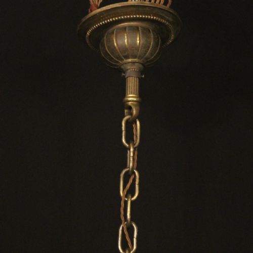FRENCH GILDED BRONZE 15 LIGHT ANTIQUE CHANDELIER - ADDITIONAL PHOTO 9