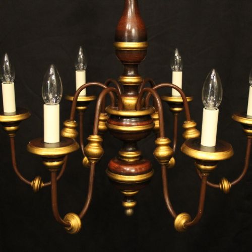 FLORENTINE 6 LIGHT POLYCHROME CHANDELIER - ADDITIONAL PHOTO 1