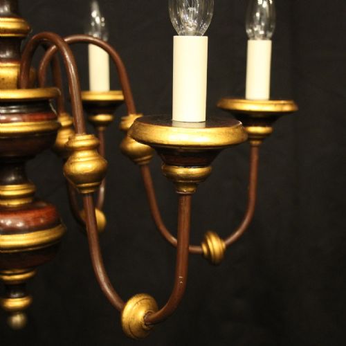 FLORENTINE 6 LIGHT POLYCHROME CHANDELIER - ADDITIONAL PHOTO 3