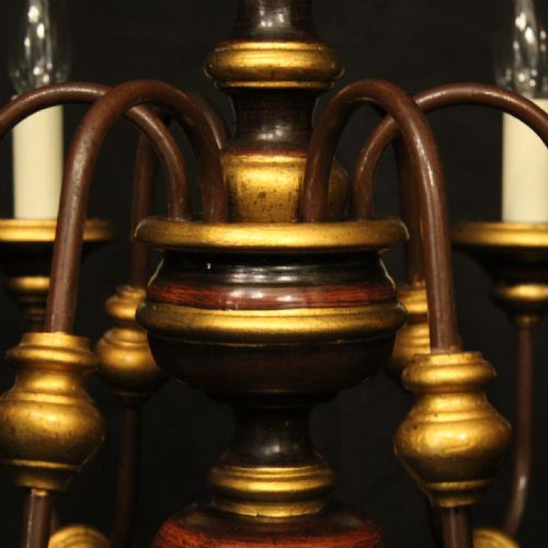FLORENTINE 6 LIGHT POLYCHROME CHANDELIER - ADDITIONAL PHOTO 4