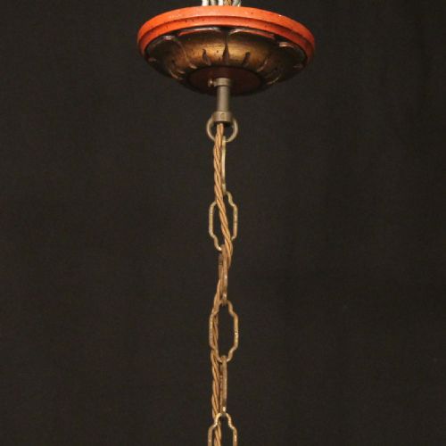 FLORENTINE 8 LIGHT POLYCHROME WOODEN CHANDELIER - ADDITIONAL PHOTO 9