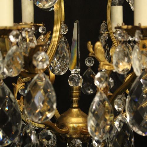 FRENCH GILDED BIRDCAGE ANTIQUE CHANDELIER - ADDITIONAL PHOTO 7