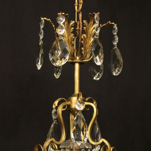 FRENCH GILDED BIRDCAGE ANTIQUE CHANDELIER - ADDITIONAL PHOTO 8