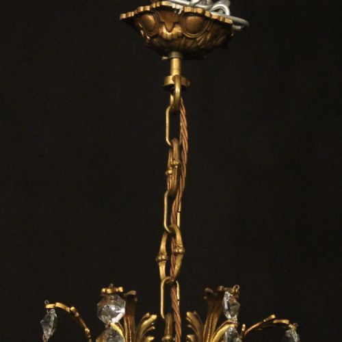 FRENCH GILDED BIRDCAGE ANTIQUE CHANDELIER - ADDITIONAL PHOTO 9