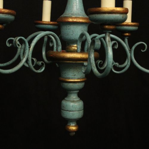 FLORENTINE 6 LIGHT POLYCHROME 6 LIGHT CHANDELIER - ADDITIONAL PHOTO 6