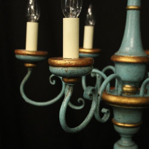 FLORENTINE 6 LIGHT POLYCHROME 6 LIGHT CHANDELIER - ADDITIONAL PHOTO 7