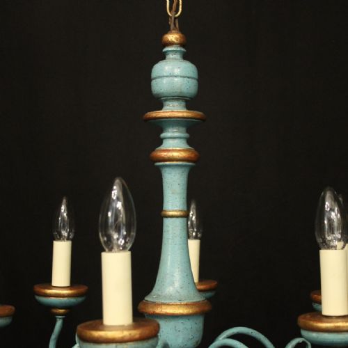 FLORENTINE 6 LIGHT POLYCHROME 6 LIGHT CHANDELIER - ADDITIONAL PHOTO 8