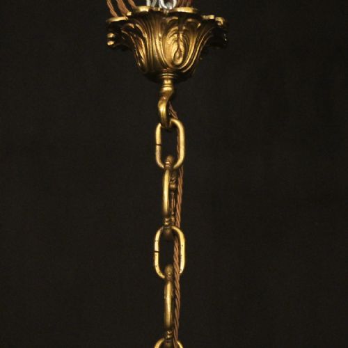 FRENCH GILDED BRONZE CRYSTAL 18 LIGHT ANTIQUE CHANDELIER - ADDITIONAL PHOTO 9