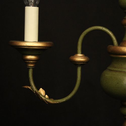 FLORENTINE TRIPLE LIGHT POLYCHROME CHANDELIER - ADDITIONAL PHOTO 6