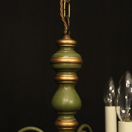 FLORENTINE TRIPLE LIGHT POLYCHROME CHANDELIER - ADDITIONAL PHOTO 8