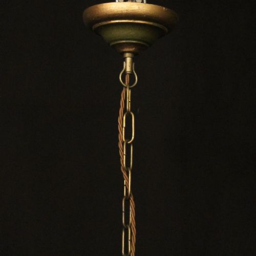FLORENTINE TRIPLE LIGHT POLYCHROME CHANDELIER - ADDITIONAL PHOTO 9