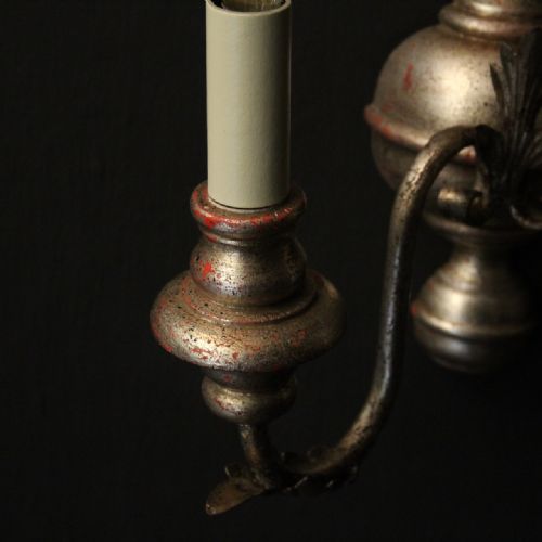 ITALIAN PAIR OF POLYCHROME TWIN ARM WALL LIGHTS - ADDITIONAL PHOTO 8
