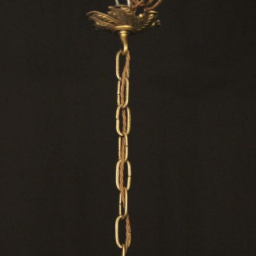 FRENCH 19TH CENTURY GILDED BRONZE CRYSTAL CHANDELIER - ADDITIONAL PHOTO 7