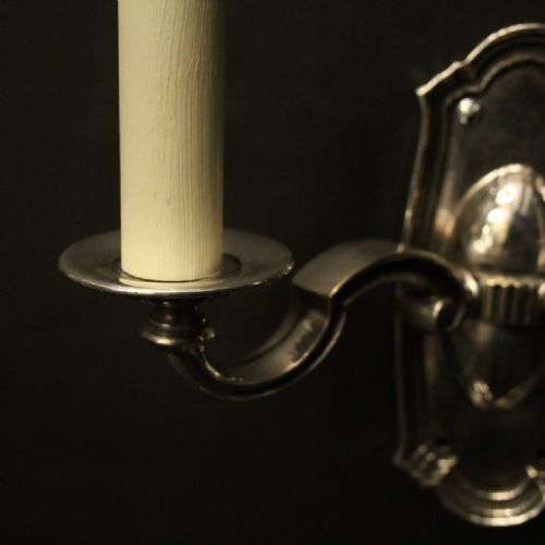 ENGLISH SET OF 4 TWIN ARM ANTIQUE WALL LIGHTS - ADDITIONAL PHOTO 8