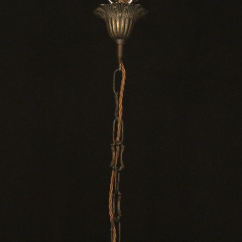 FRENCH TOLEWARE 4 LIGHT BIRDCAGE CHANDELIER - ADDITIONAL PHOTO 9