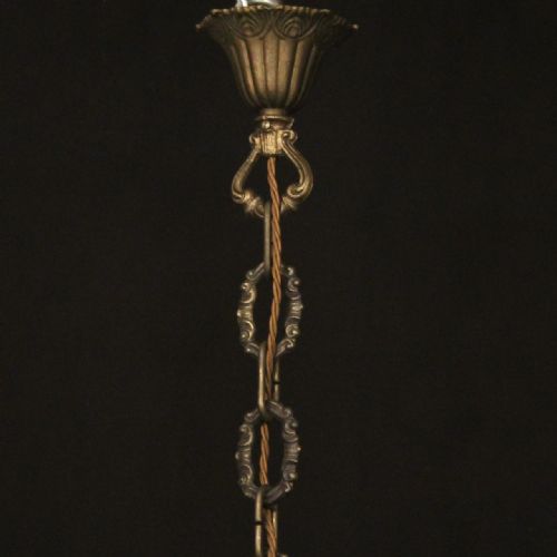 FRENCH BRONZE 8 LIGHT ANTIQUE CHANDELIER - ADDITIONAL PHOTO 9