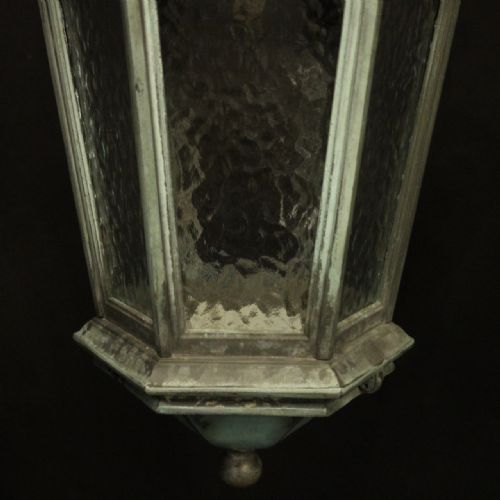 ENGLISH PAIR OF 19TH C BRONZE ANTIQUE LANTERNS - ADDITIONAL PHOTO 6
