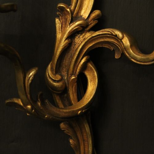 FRENCH SET OF 8 BRONZE TWIN ARM ANTIQUE WALL LIGHTS - ADDITIONAL PHOTO 6