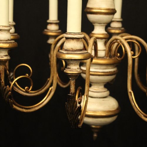 FLORENTINE 8 LIGHT POLYCHROME CHANDELIER - ADDITIONAL PHOTO 2