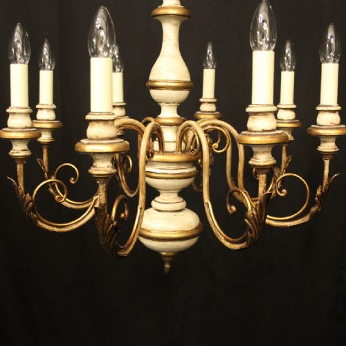 FLORENTINE 8 LIGHT POLYCHROME CHANDELIER - ADDITIONAL PHOTO 3