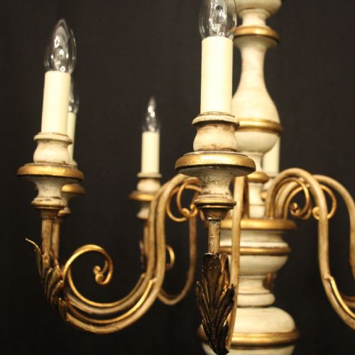 FLORENTINE 8 LIGHT POLYCHROME CHANDELIER - ADDITIONAL PHOTO 5