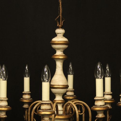 FLORENTINE 8 LIGHT POLYCHROME CHANDELIER - ADDITIONAL PHOTO 6