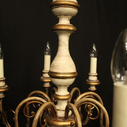 FLORENTINE 8 LIGHT POLYCHROME CHANDELIER - ADDITIONAL PHOTO 7