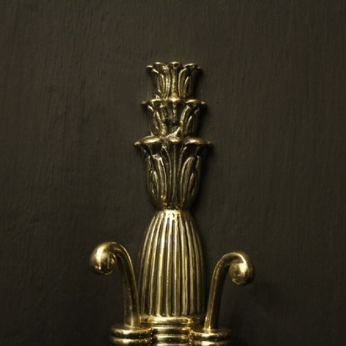 ENGLISH PAIR OF TWIN ARM ANTIQUE WALL LIGHTS - ADDITIONAL PHOTO 5