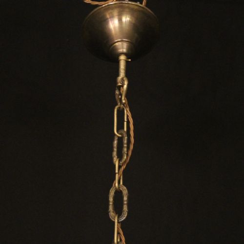 FRENCH 19TH C GILDED BRONZE 9 LIGHT ANTIQUE CHANDELIER - ADDITIONAL PHOTO 9