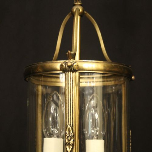 FRENCH PAIR OF GILDED BRONZE ANTIQUE LANTERNS - ADDITIONAL PHOTO 2